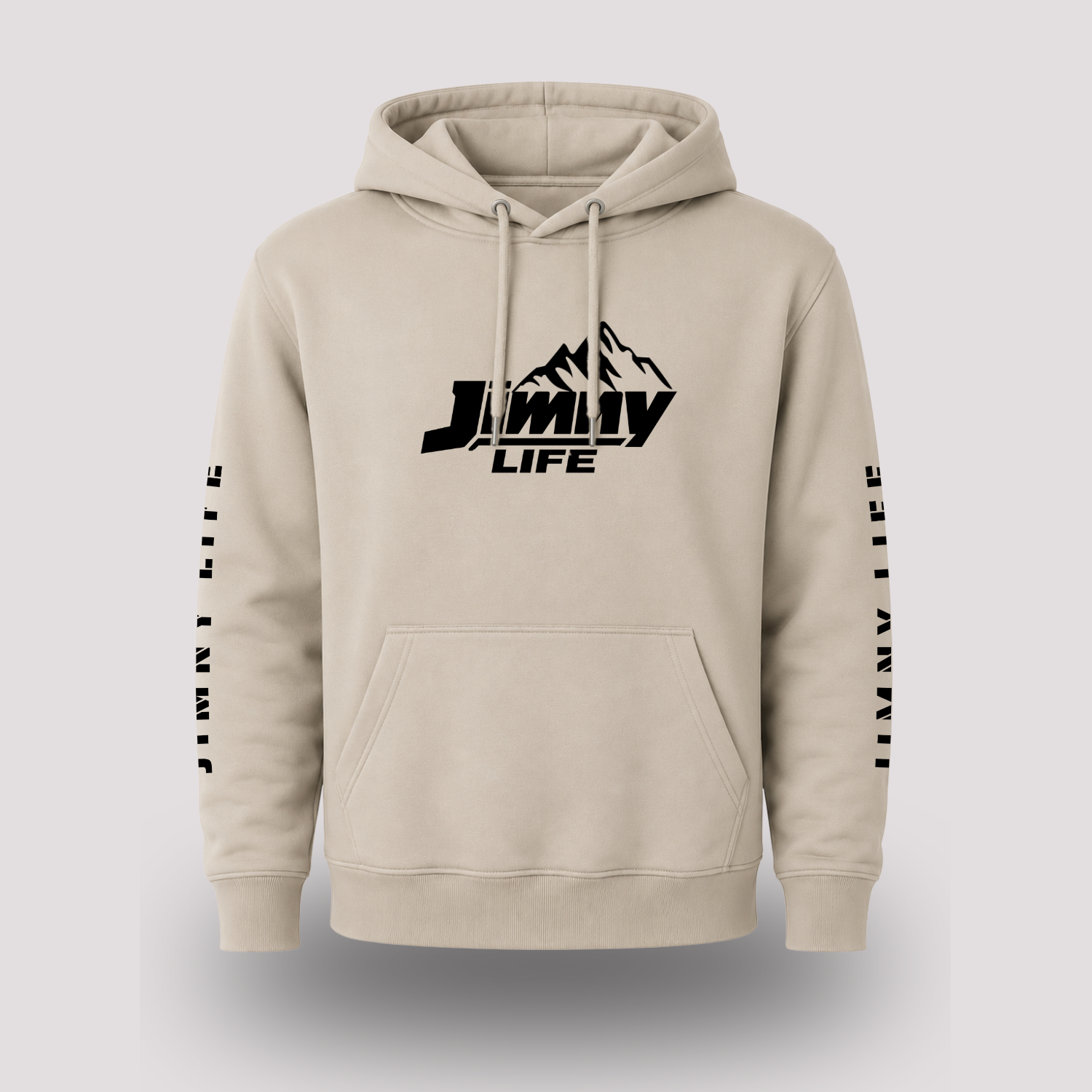 Jimny Life Mountain Hoodie — Hand Screen-Printed Adventure Hoodie