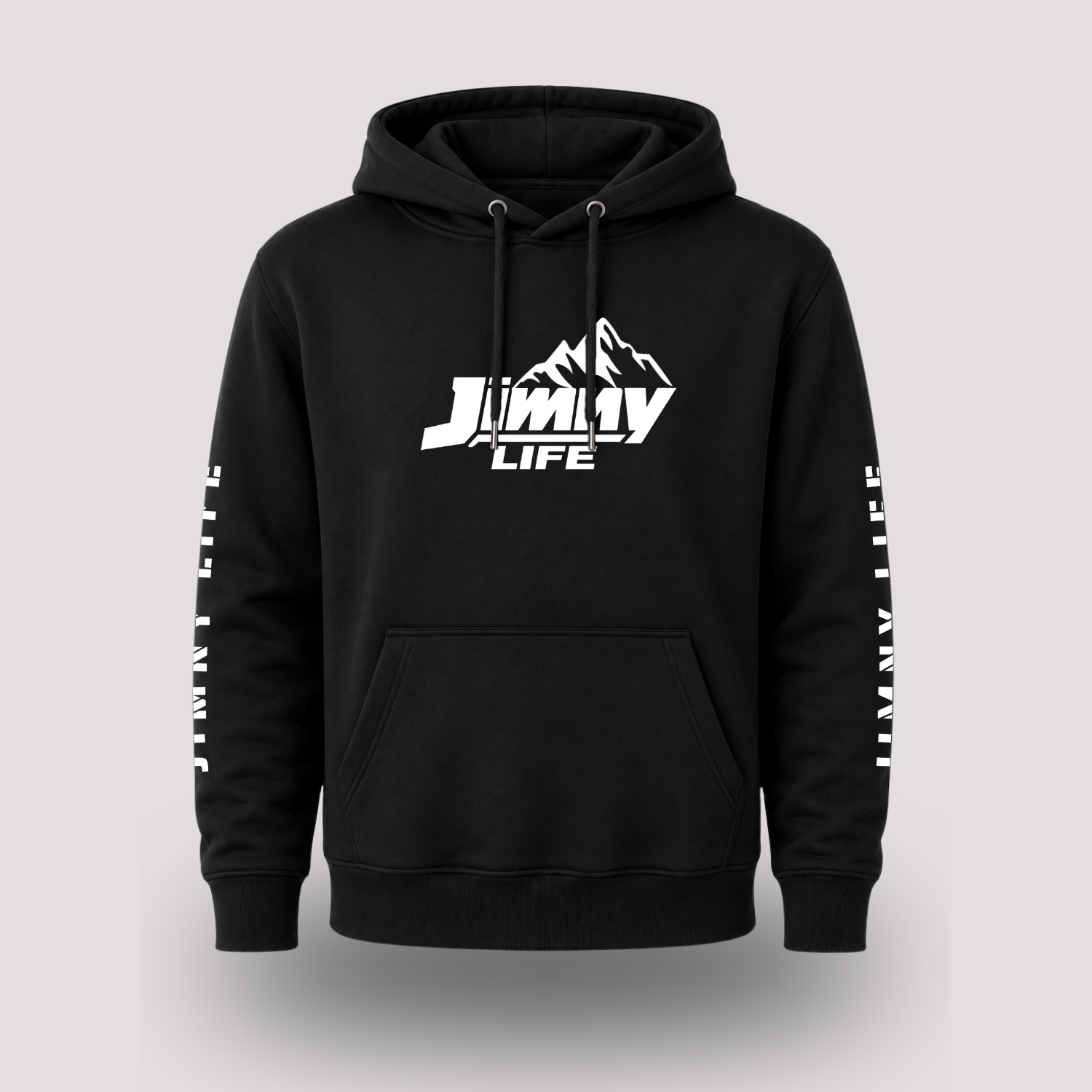 Jimny Life Mountain Hoodie — Hand Screen-Printed Adventure Hoodie