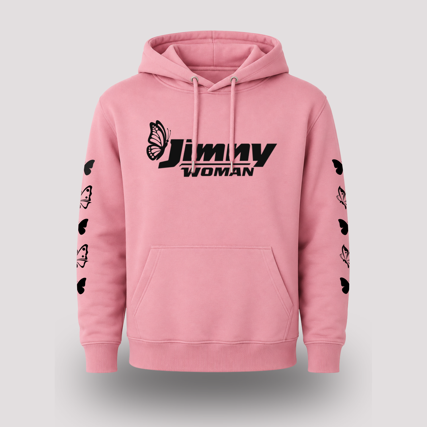 Jimny Woman Butterfly Hoodie — Hand Screen-Printed in South Africa