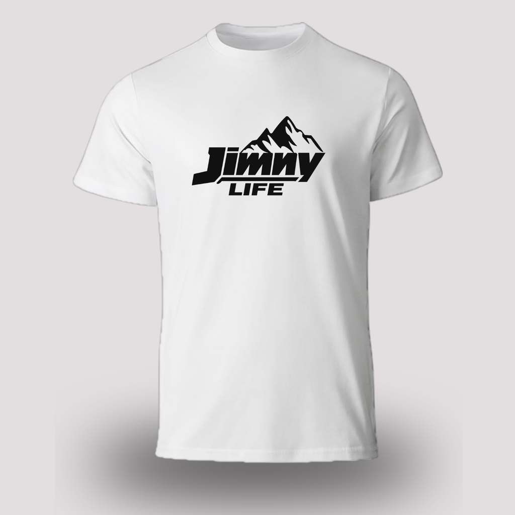 Jimny Life Mountain T-Shirt — Hand Screen-Printed Adventure Tee